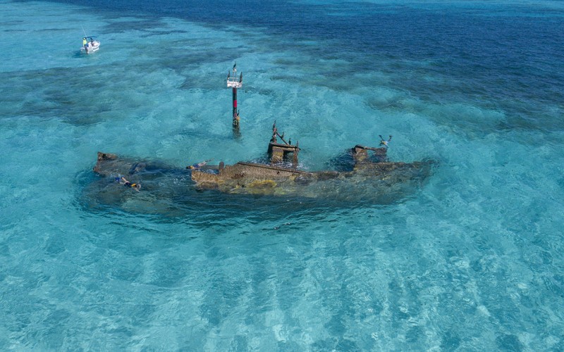 barco hundido snorkel isla mujeres