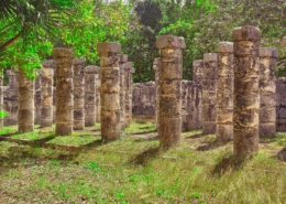columnas de templo de los guerreros